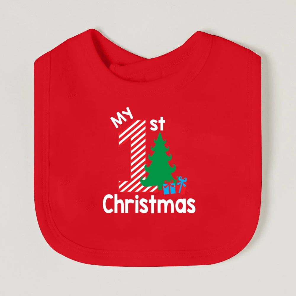 My First Christmas Baby Bib