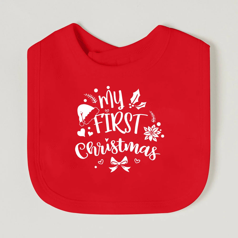 My First Christmas Baby Bib