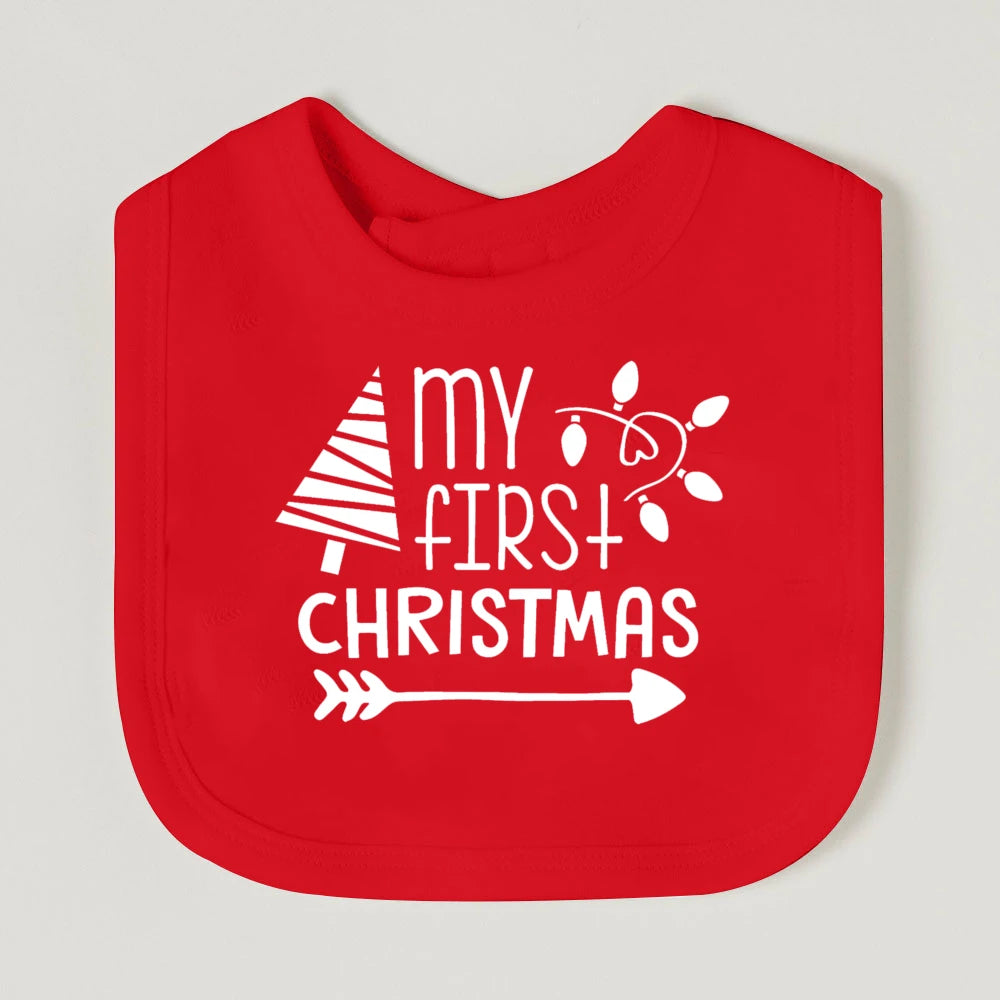 My First Christmas Baby Bib