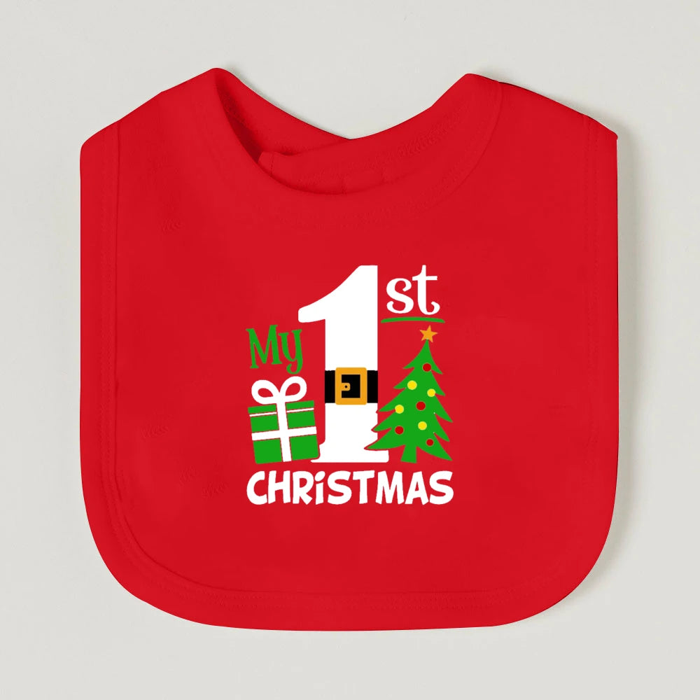 My First Christmas Baby Bib