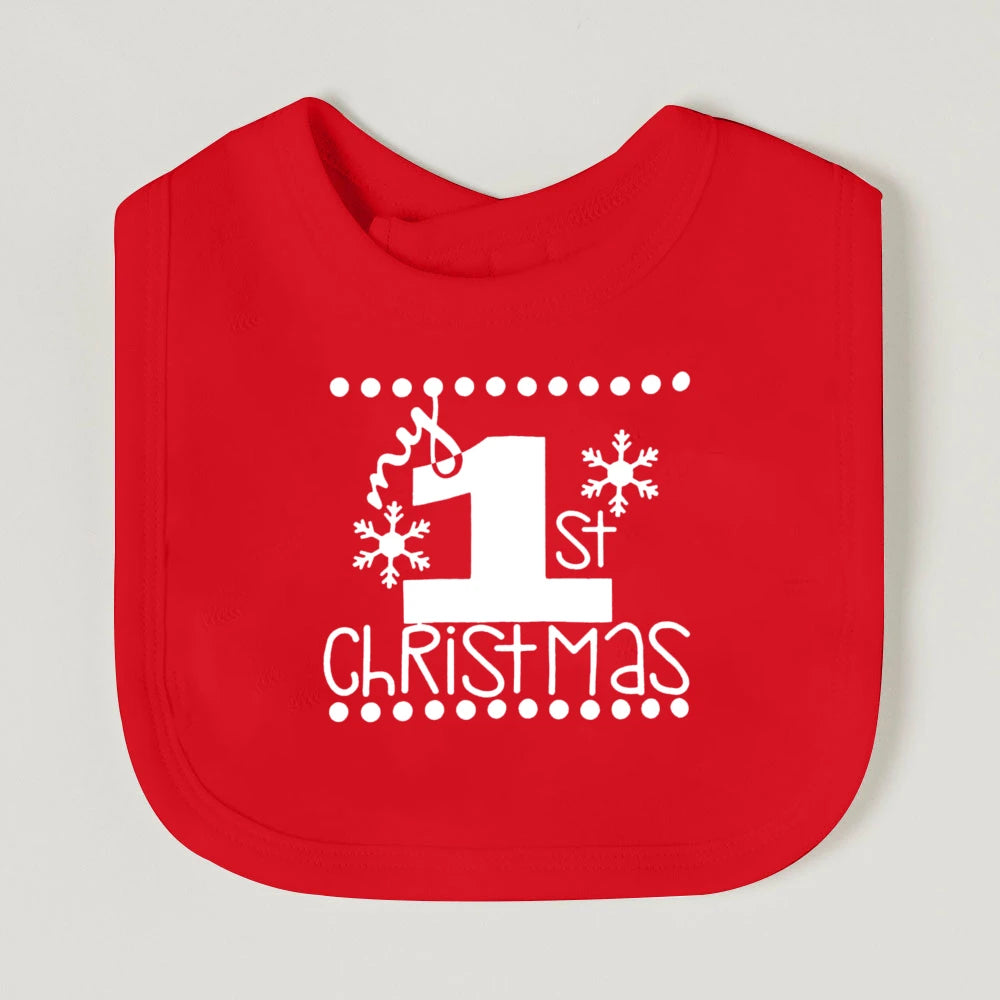 My First Christmas Baby Bib