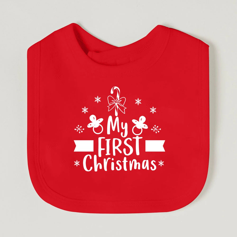 My First Christmas Baby Bib