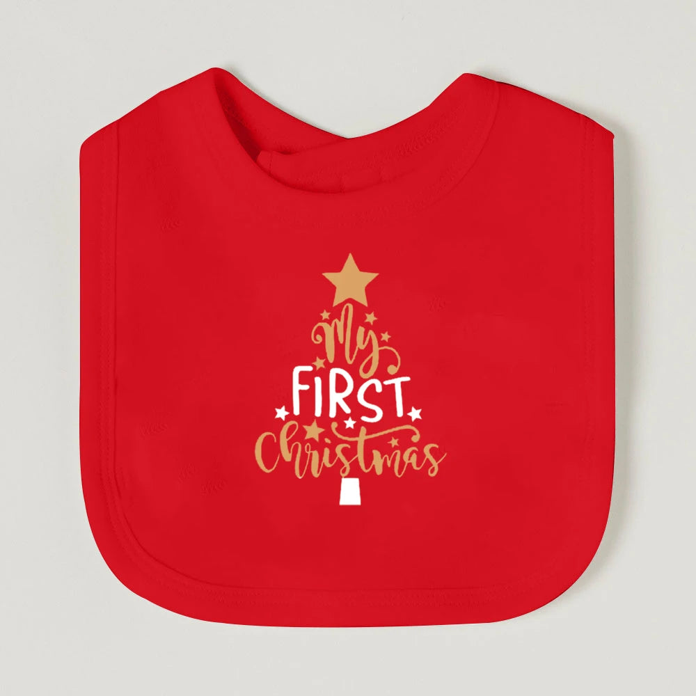 My First Christmas Baby Bib