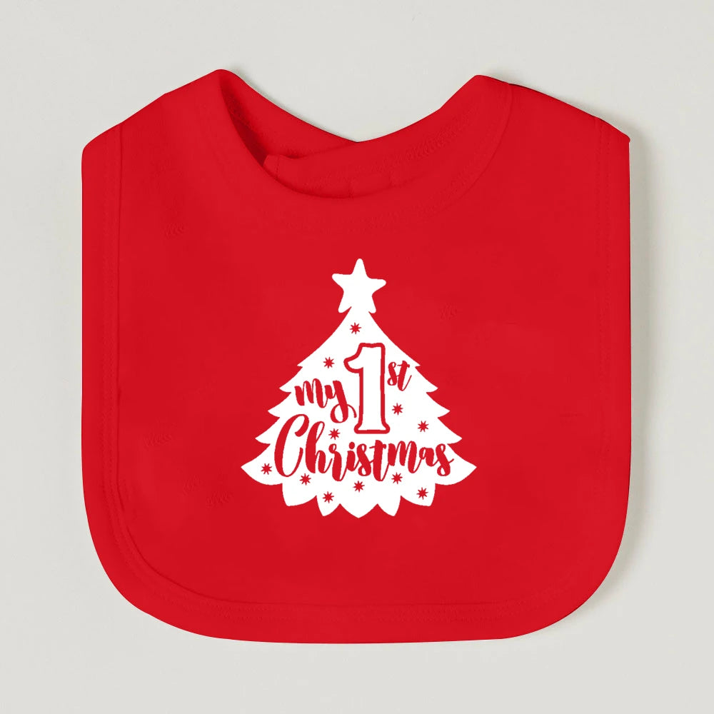 My First Christmas Baby Bib