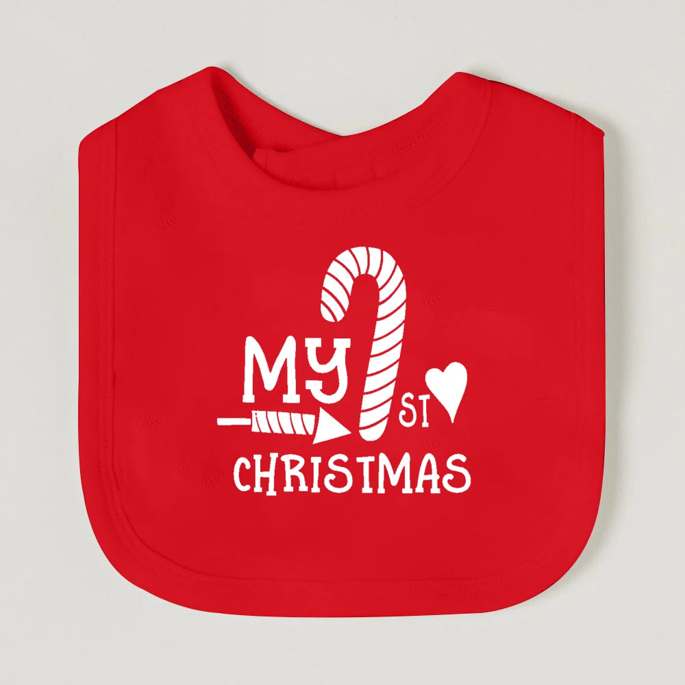 My First Christmas Baby Bib