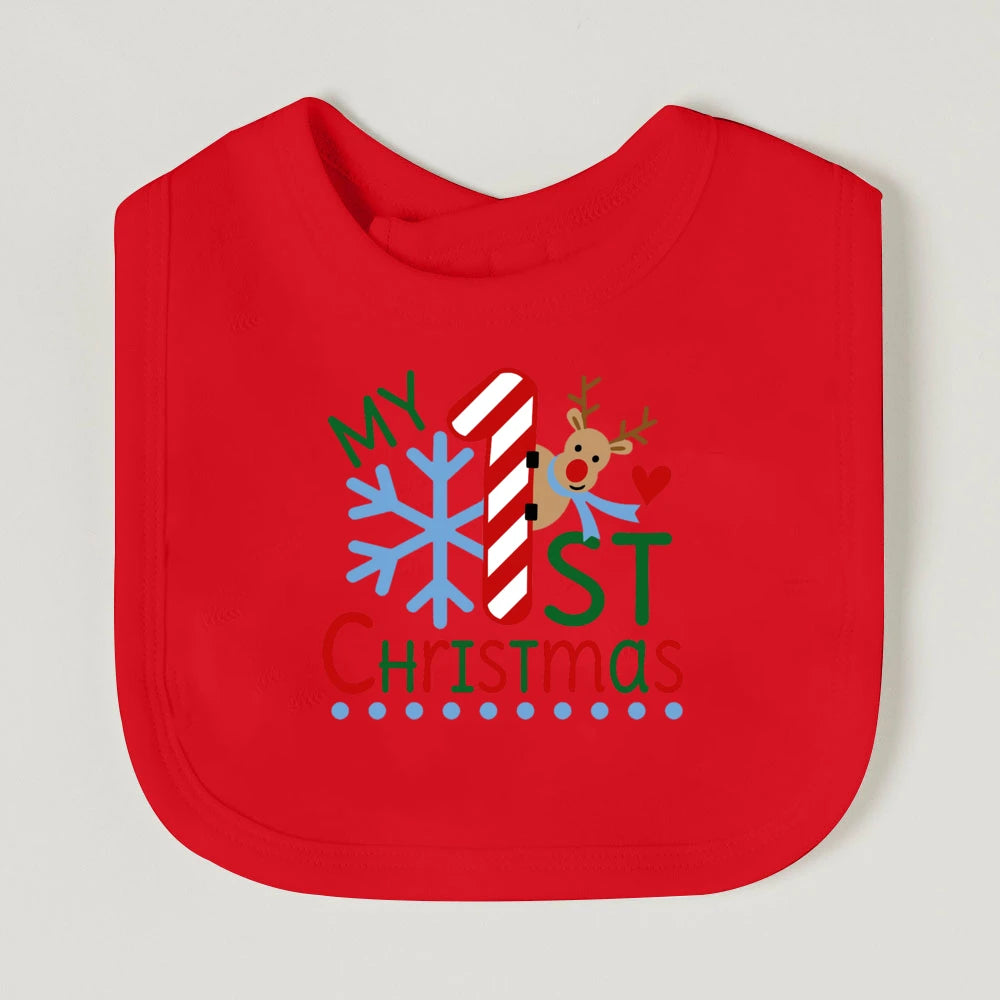 My First Christmas Baby Bib