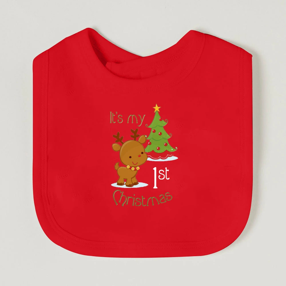 My First Christmas Baby Bib