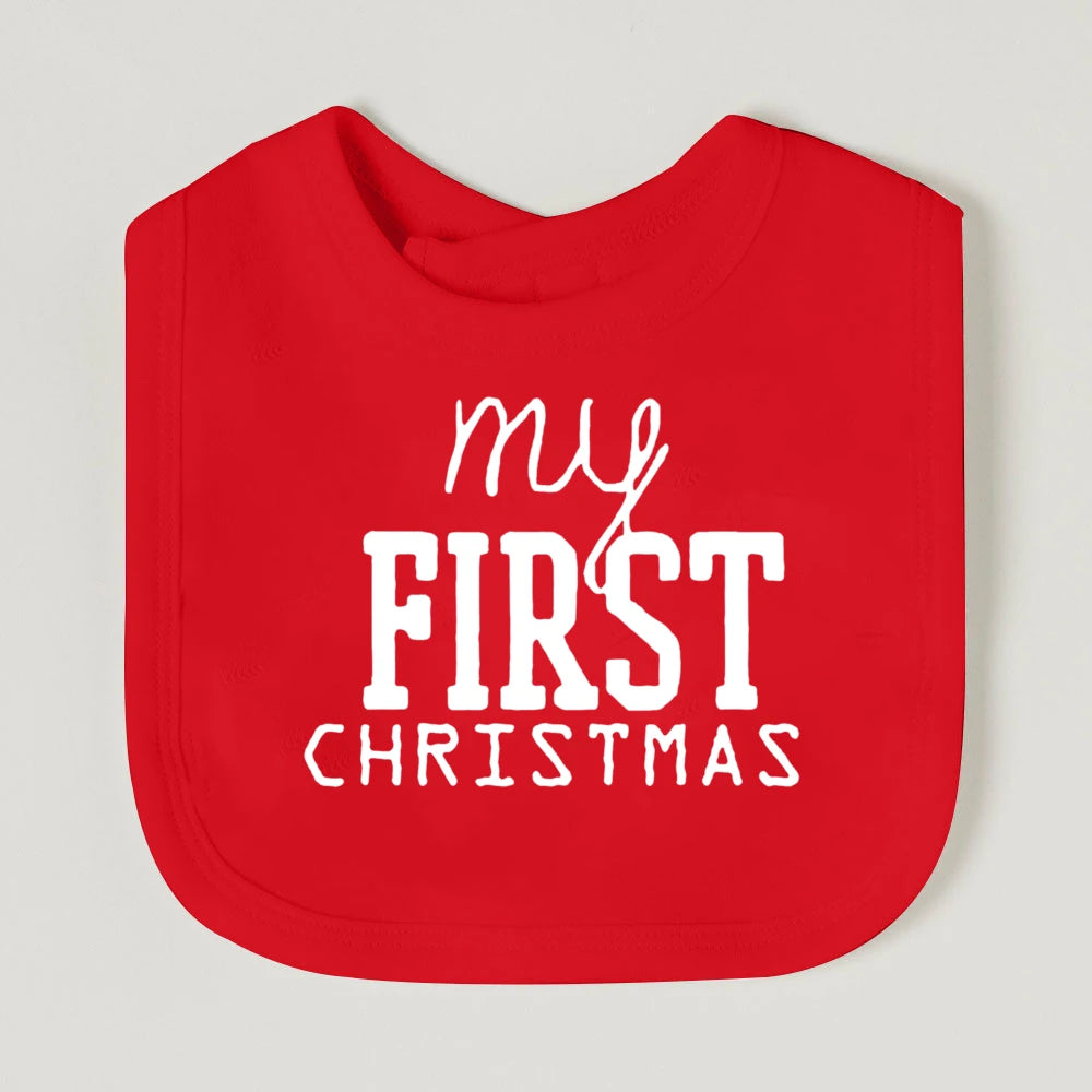 My First Christmas Baby Bib