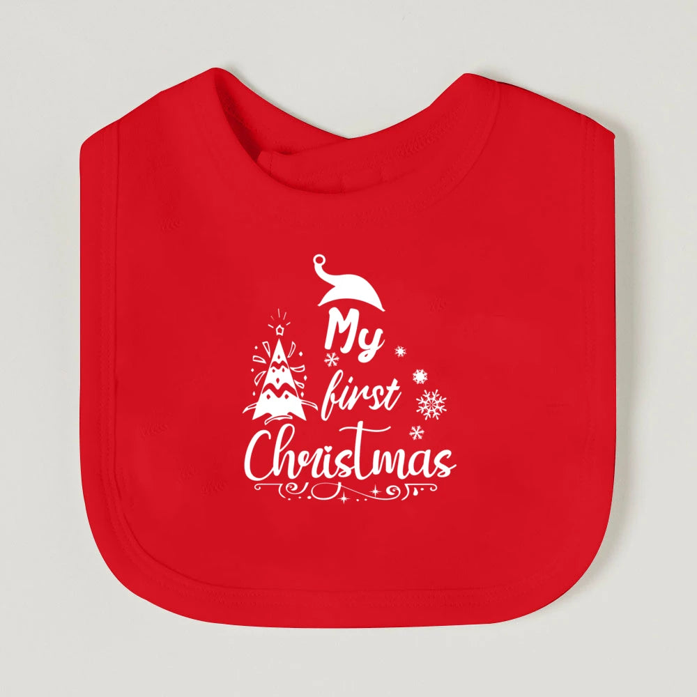 My First Christmas Baby Bib