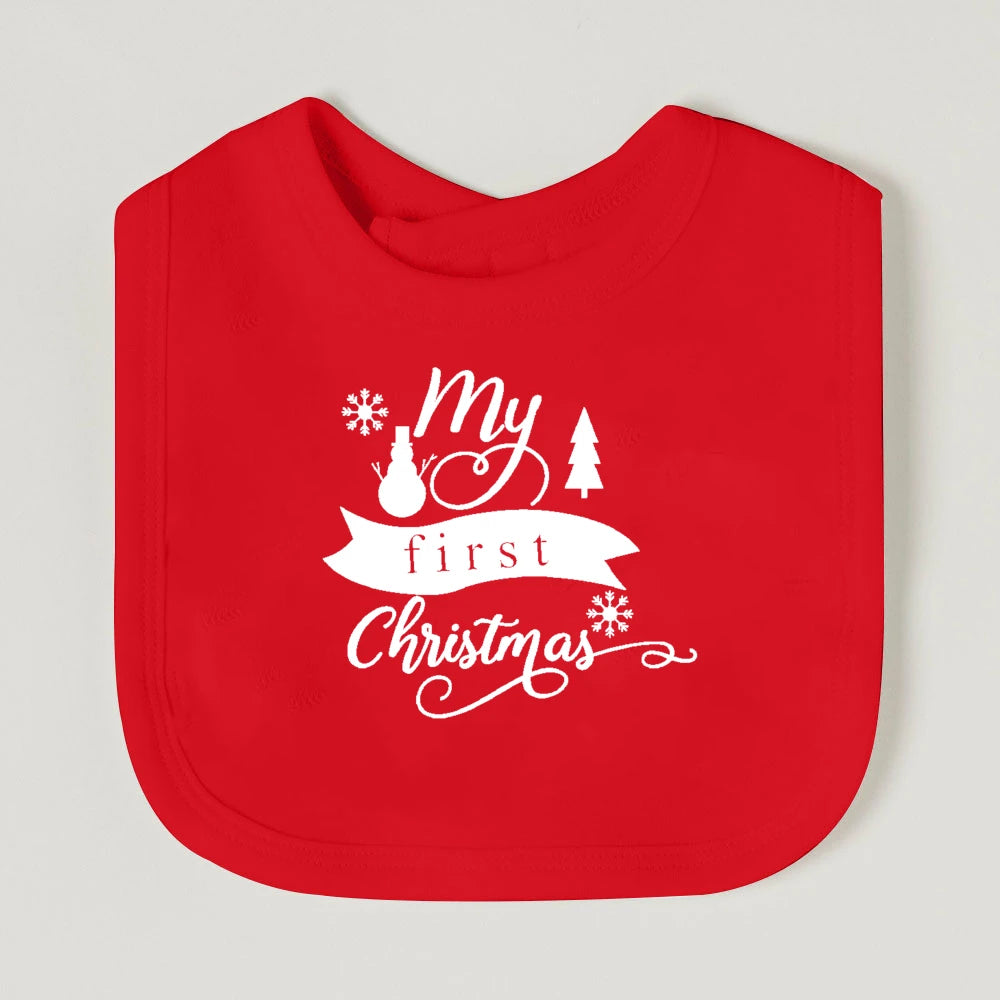 My First Christmas Baby Bib