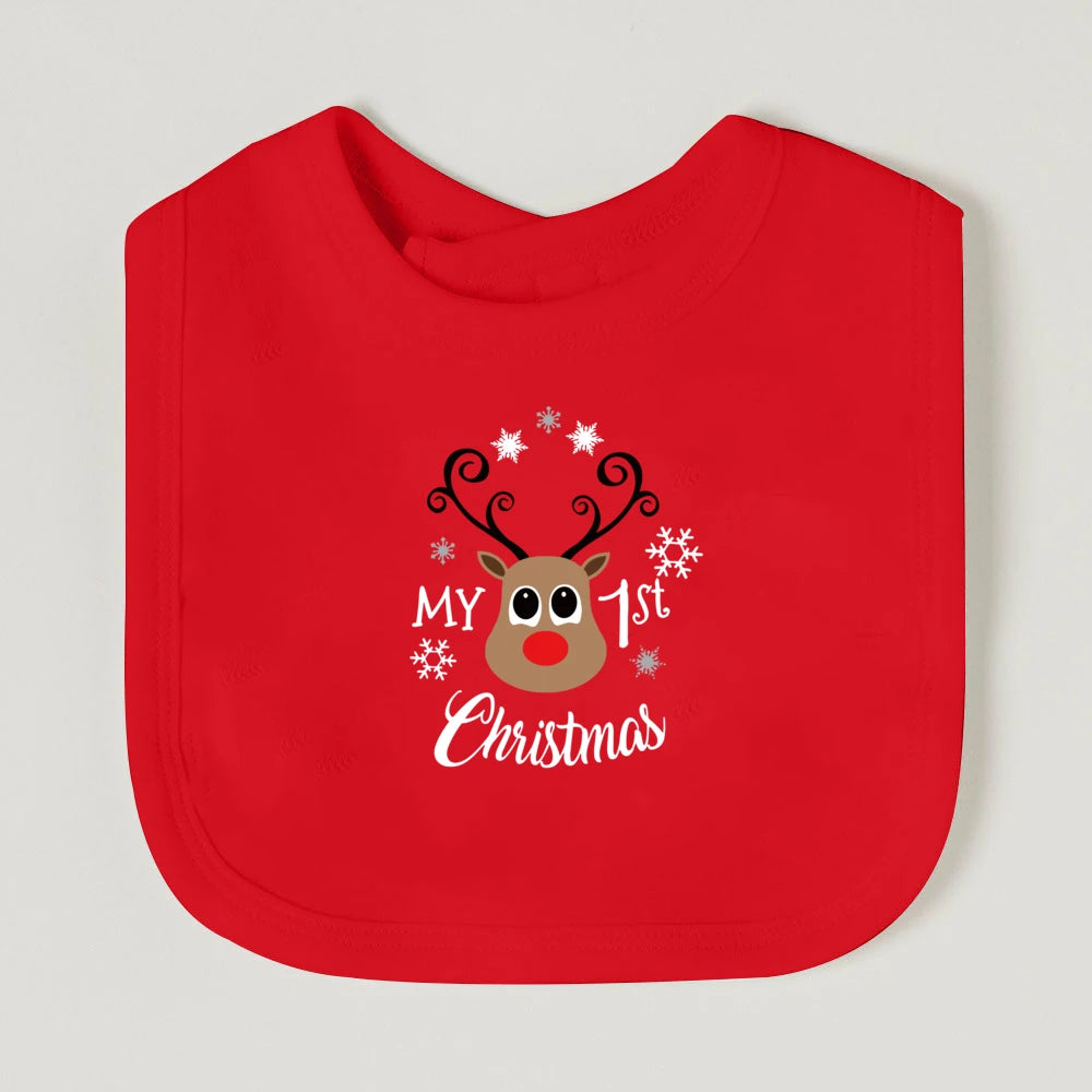 My First Christmas Baby Bib