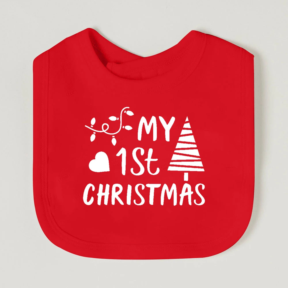 My First Christmas Baby Bib