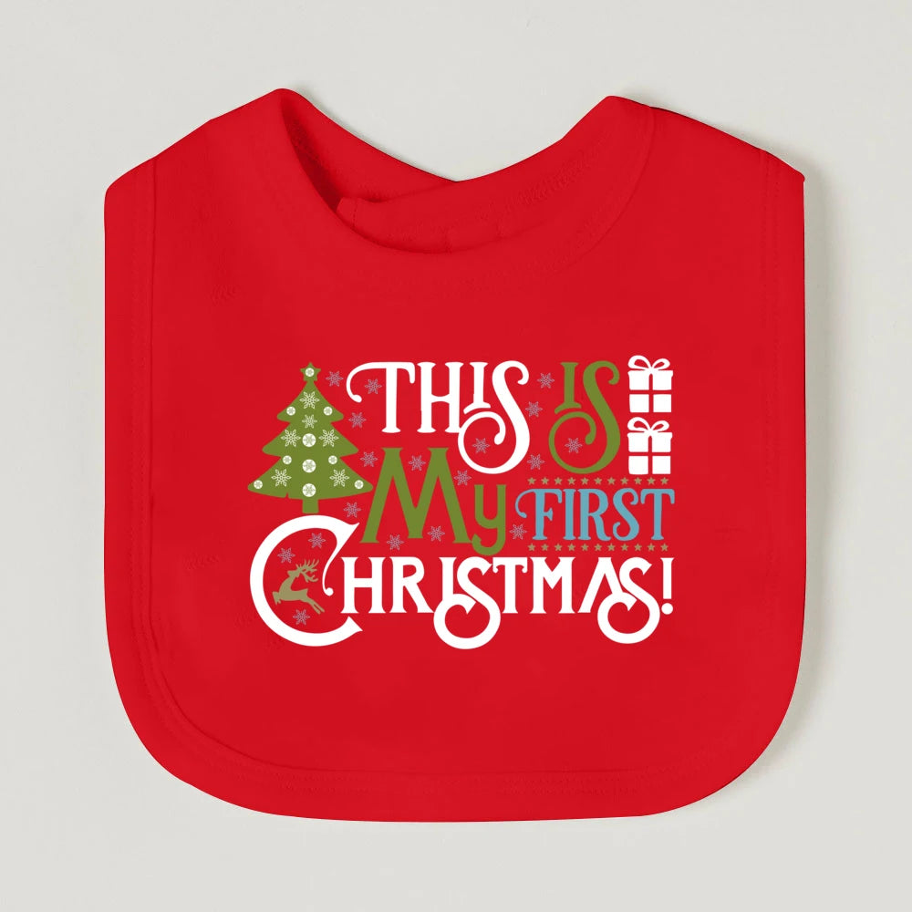 My First Christmas Baby Bib